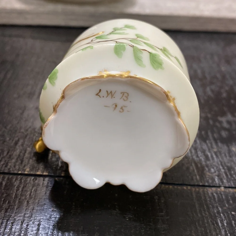 Antique Hand Painted Tea Cup & Saucer Set!
